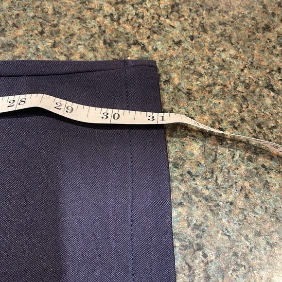 Shein navy slacks size medium tall seam down front high waisted - Picture 12 of 13